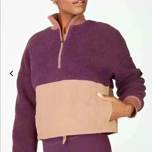 Fabletics Mallory Fleece Pullover Sherpa Sweater XXL - Picture 4 of 4